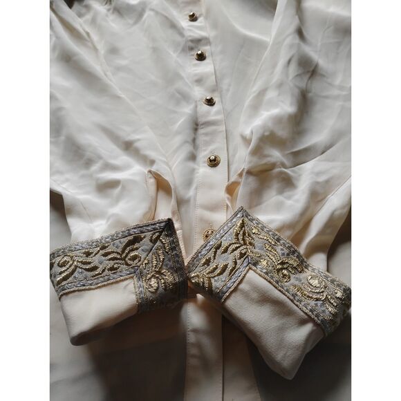 Jerri Sherman Collection Women's Size 6 100% Silk Blouse - Vintage - Picture 3 of 8